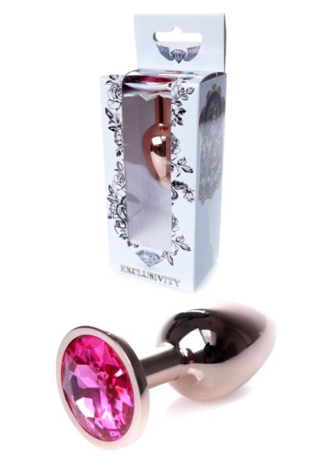 Plug, korek analny, Korek analny-Jewellery Red Gold plug, korek analny- Pink Plug, korek analny, Korek analny-Jewellery Red Gold plug, korek analny- Pink