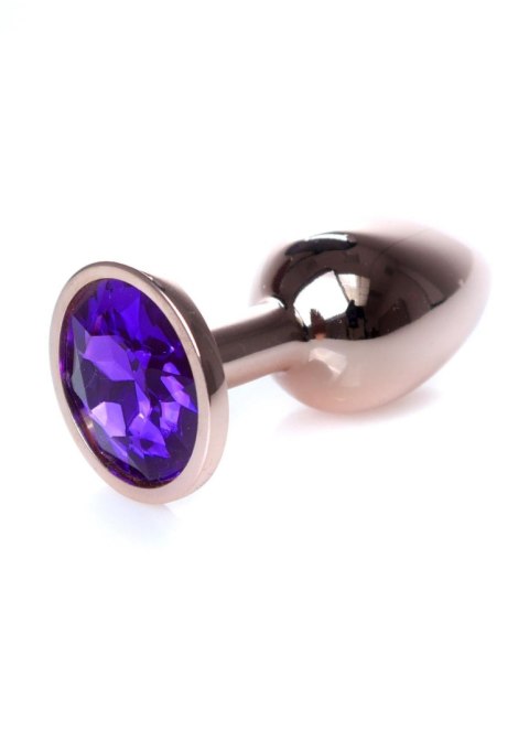 Plug, korek analny, Korek analny-Jewellery Red Gold plug, korek analny- Purple Plug, korek analny, Korek analny-Jewellery Red Gold plug, korek analny- Purple