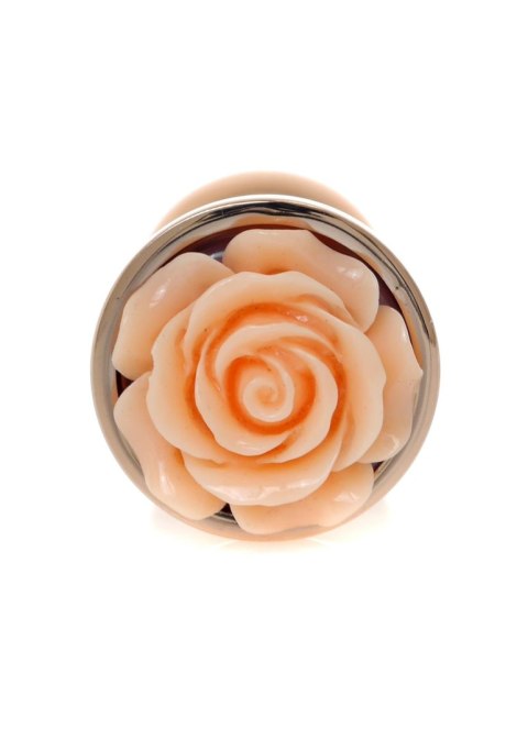 Plug, Korek analny-Jewellery Red Gold PLUG ROSE- Peach