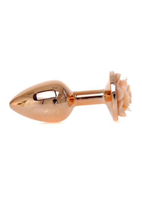 Plug, Korek analny-Jewellery Red Gold PLUG ROSE- Peach