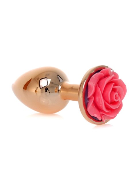 Plug, korek analny, Korek analny-Jewellery Red Gold plug, korek analny ROSE- Pink Plug, korek analny, Korek analny-Jewellery Red Gold plug, korek analny ROSE- Pink