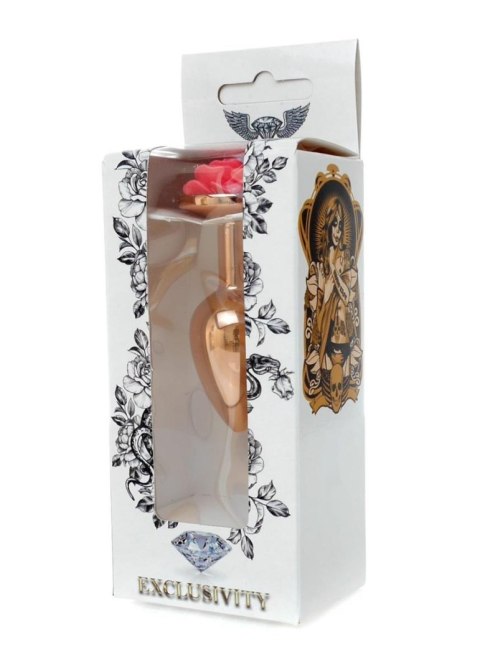 Plug, korek analny, Korek analny-Jewellery Red Gold plug, korek analny ROSE- Pink Plug, korek analny, Korek analny-Jewellery Red Gold plug, korek analny ROSE- Pink
