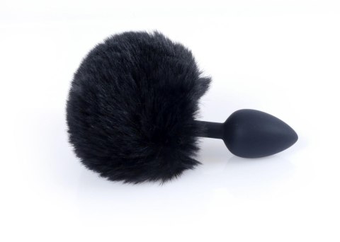 Plug, korek analny, Korek analny-Jewellery Silicon plug, korek analny - Bunny Tail - Black Plug, korek analny, Korek analny-Jewellery Silicon plug, korek analny - Bunny Tail - Black