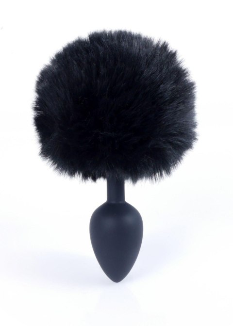 Plug, korek analny, Korek analny-Jewellery Silicon plug, korek analny - Bunny Tail - Black Plug, korek analny, Korek analny-Jewellery Silicon plug, korek analny - Bunny Tail - Black