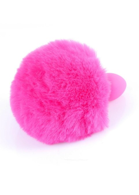 Plug, korek analny, Korek analny-Jewellery Silicon plug, korek analny - Bunny Tail - Pink Plug, korek analny, Korek analny-Jewellery Silicon plug, korek analny - Bunny Tail - Pink