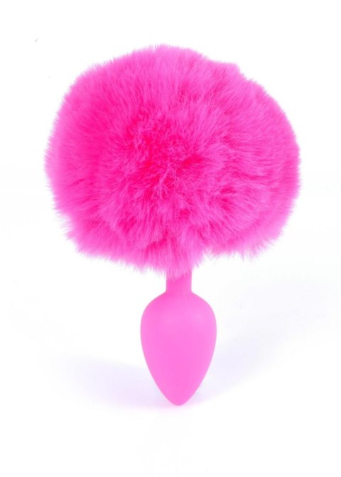 Plug, korek analny, Korek analny-Jewellery Silicon plug, korek analny - Bunny Tail - Pink Plug, korek analny, Korek analny-Jewellery Silicon plug, korek analny - Bunny Tail - Pink