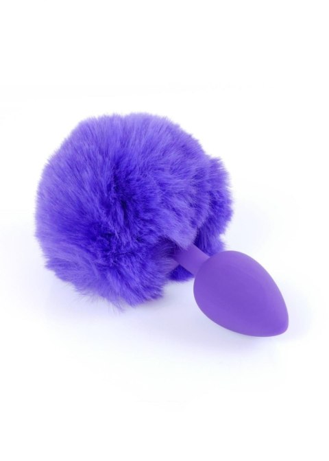 Plug, Korek analny-Jewellery Silicon PLUG - Bunny Tail - Purple