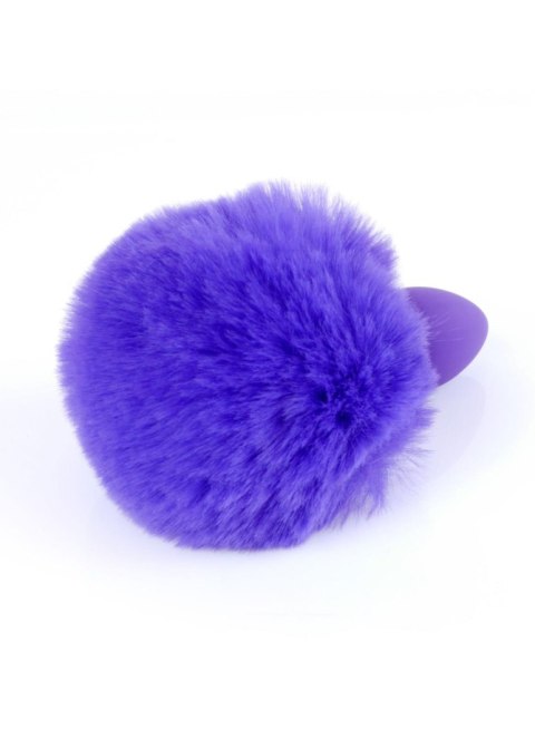 Plug, Korek analny-Jewellery Silicon PLUG - Bunny Tail - Purple