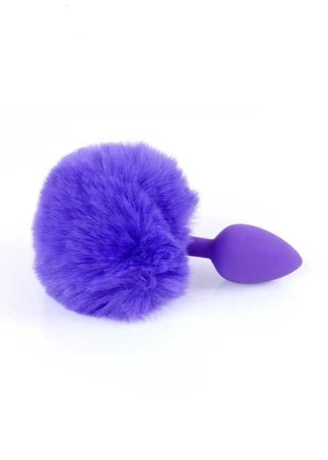 Plug, Korek analny-Jewellery Silicon PLUG - Bunny Tail - Purple