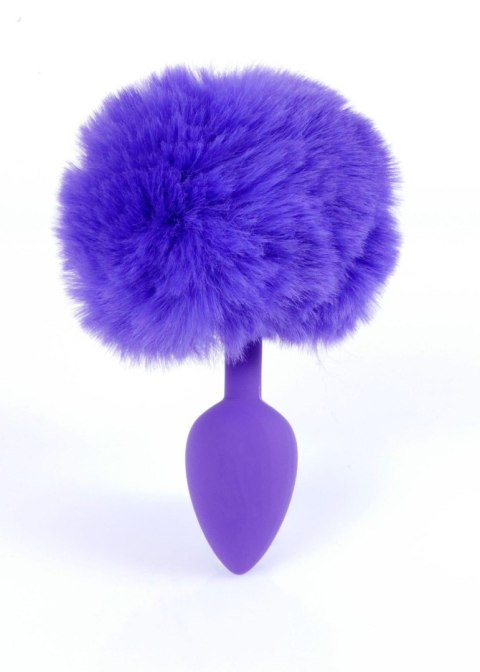 Plug, Korek analny-Jewellery Silicon PLUG - Bunny Tail - Purple