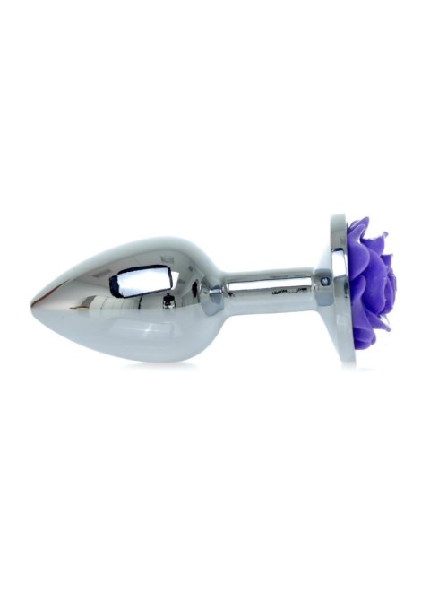 Plug, korek analny, Korek analny-Jewellery Silver plug, korek analny ROSE- Purple