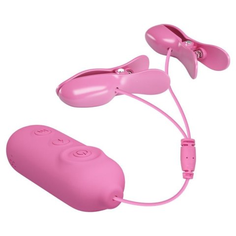 PRETTY LOVE -NIPPLE CLIP, 7 vibration functions 3 electric shock functions