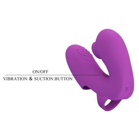 PRETTY LOVE - Super Finger ATHENA Purple, 7 vibration functions 7 tapping functions Memory function