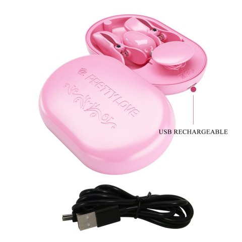 PRETTY LOVE - Surprise Box Pink, 12 vibration functions 3 electric shock functions