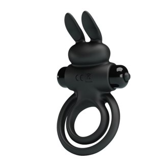 PRETTY LOVE - VIBRANT PENIS RING III Black