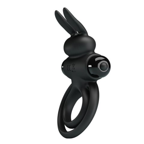 PRETTY LOVE - VIBRANT PENIS RING III Black