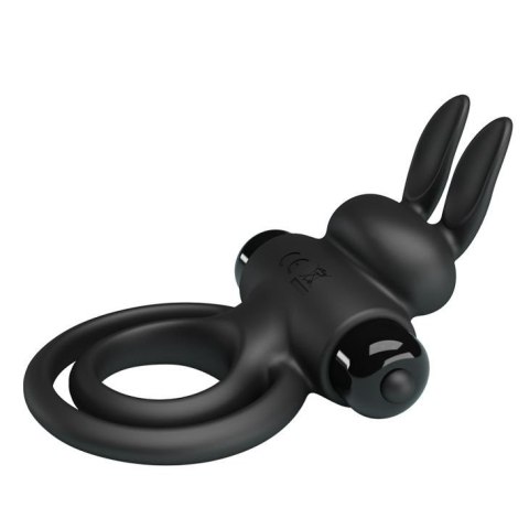 PRETTY LOVE - VIBRANT PENIS RING III Black