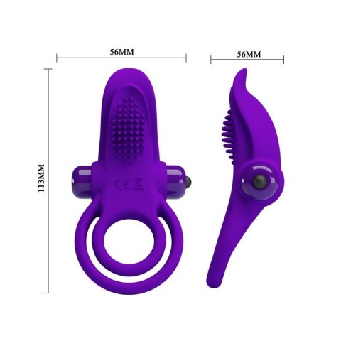 PRETTY LOVE - VIBRANT PENIS RING Purple- 10 function vibrations