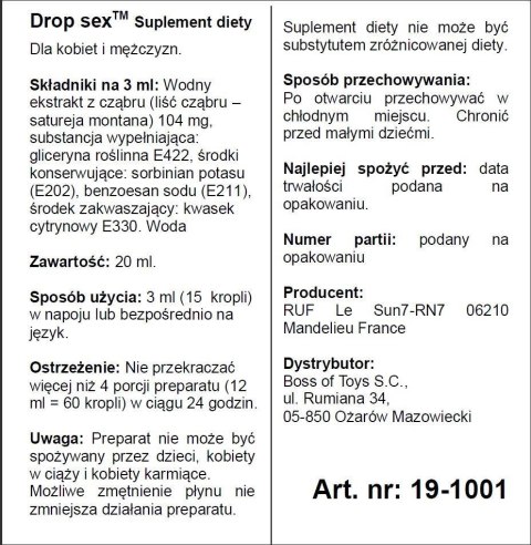 Supl.diety-DROP SEX 20 ML