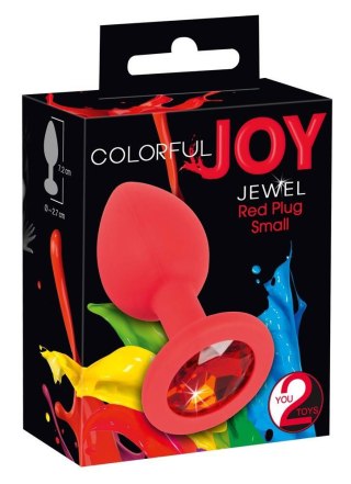 Colorful Joy Jewel Red Plug, korek analny