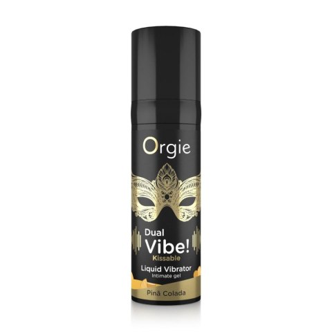 DUAL VIBE! PINA COLADA KISSABLE LIQUID VIBRATOR - 15 ML