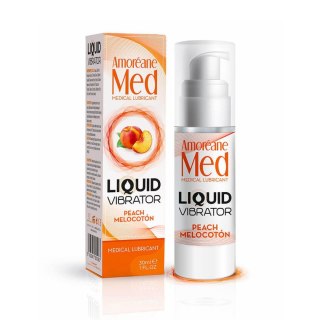 Żel/sprej-Liquid Vibrator Peach 30ml.