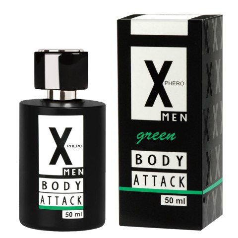 Perfumy X-Phero Body Attack Green for men, 50 ml