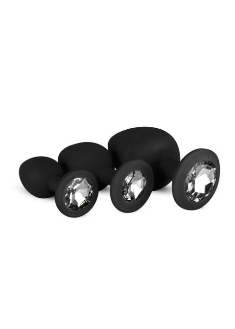 Plug, korek analny-Diamond Plug, korek analny Set-Black