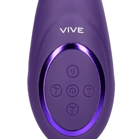 Gen - Mini wibrator Triple Action G-Spot wibrator with Pulse Wave and wibrator Bristles - Purple