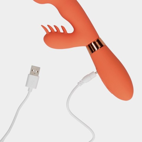 Silicone Wibrator króliczek, rabbit wibrator with Ribbed Clitoral Stimulator