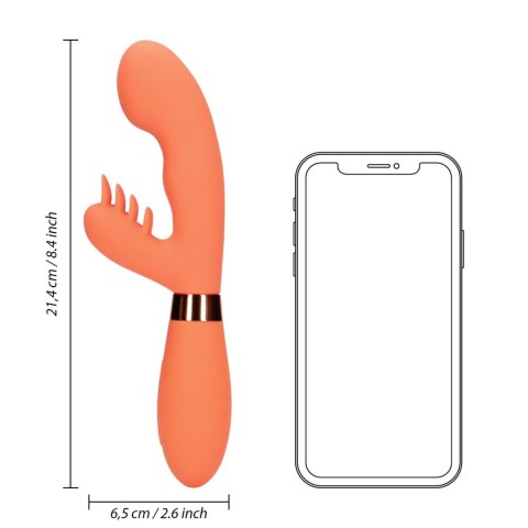 Silicone Wibrator króliczek, rabbit wibrator with Ribbed Clitoral Stimulator