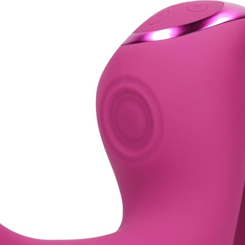 Riko - Rechargeable Triple Action Thumper with Advanced Finger Motion & Pulse Wave Stimulator - Pink