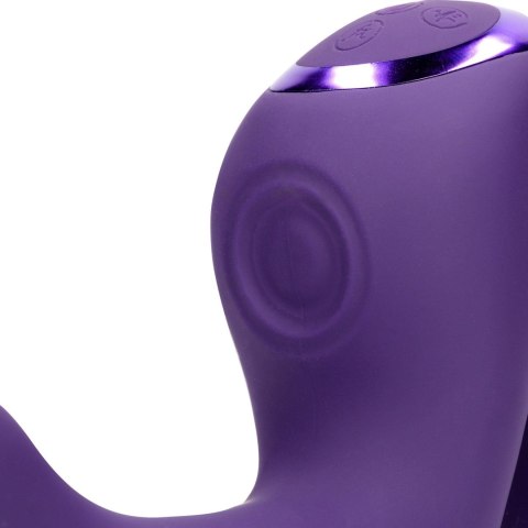 Riko - Rechargeable Triple Action Vibrator with Advanced Finger Motion & Pulse Wave Stimulator - Purple