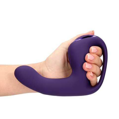 Riko - Mini wibrator Triple Action wibrator with Advanced Finger Motion & Pulse Wave Stimulator - Purple