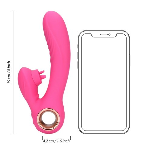 Tongue Flickering and Heating Rabbit Vibrator