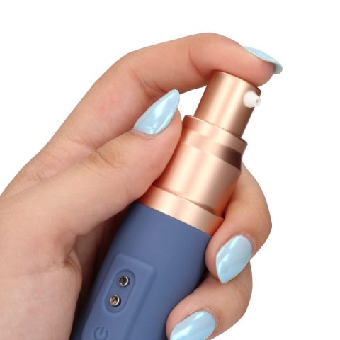 Travel Vibrator with Lube Compartment and Pump