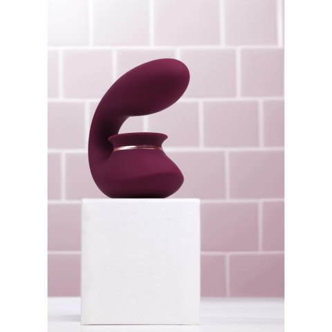 Twitch 3 - Rechargeable Vibrator & Suction - Silicone - 10 Speed - Burgundy