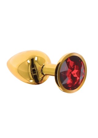 Butt Plug With Diamond Jewel S Gold