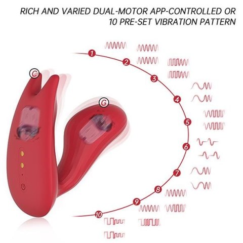 wibrator - Umi Smart Wibrator do majtek, do noszenia Dual Motor wibrator