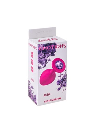 Plug-Anal Plug Emotions Cutie Medium Pink dark purple crystal