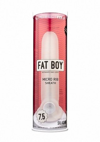 Fat Boy Micro Ribbed Sheath Clear 5,5"