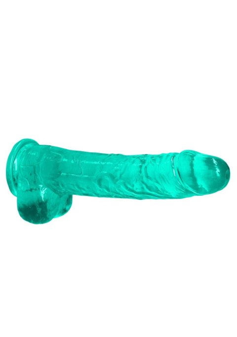 9"""" / 25 cm Realistic Dildo With Balls - Turquoise