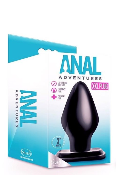 ANAL ADVENTURES XXL PLUG BLACK