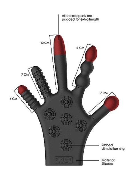 Silicone Stimulation Glove - Black