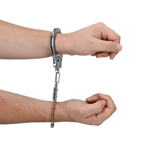 Metal Hand Cuffs - Silver