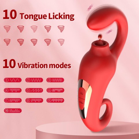 Wibrator-Merfi, 20 vibration functions, 20 frequency tongue licking USB