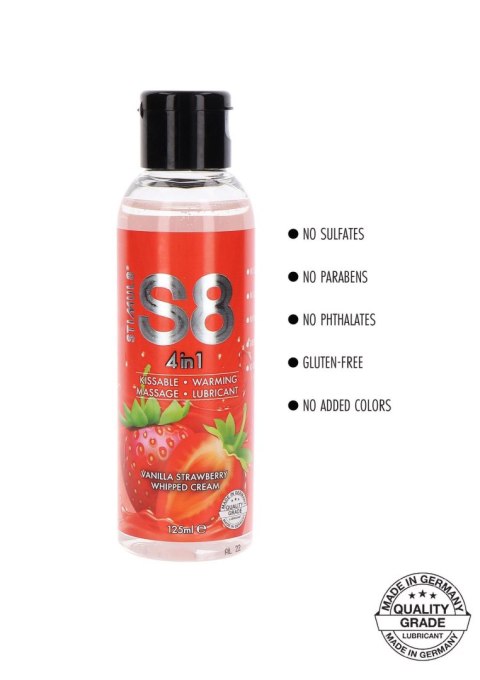 S8 4-in-1 Dessert Lube 125ml Strawberry