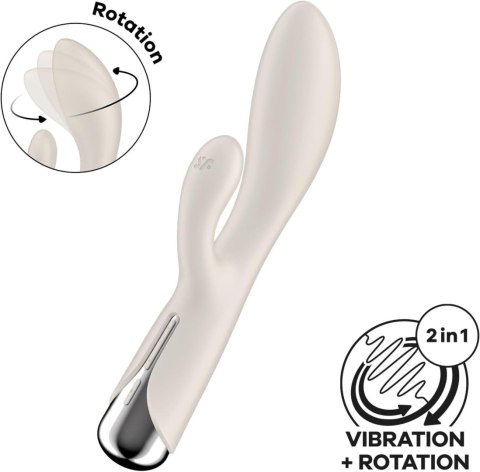 Satisfyer wibrator Spinning Wibrator króliczek, rabbit 1 Beige