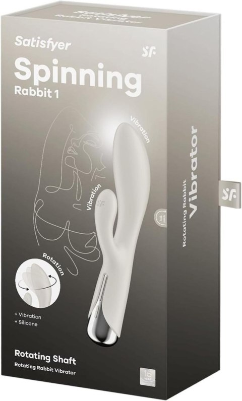 3 Satisfyer wibrator Spinning Wibrator króliczek, rabbit 2 Beige