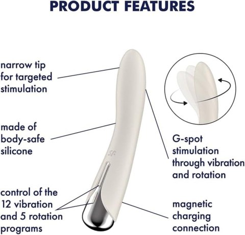 Satisfyer wibrator Spinning Vibe 1 Beige